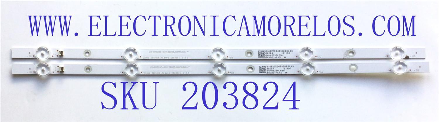 KIT DE LEDS PARA TV VIZIO / NUMERO DE PARTE LB-GM3030-GJVIZIO023.82X5VB01-Y / 210BZ05D0B338BSC4X / 64M0T33FCF9N / PANEL PN238CT01-2 / MODELO D24F4-J01
